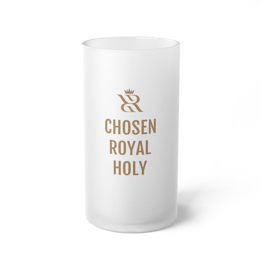 Righteous Regal Frosted Glass Tall Mug