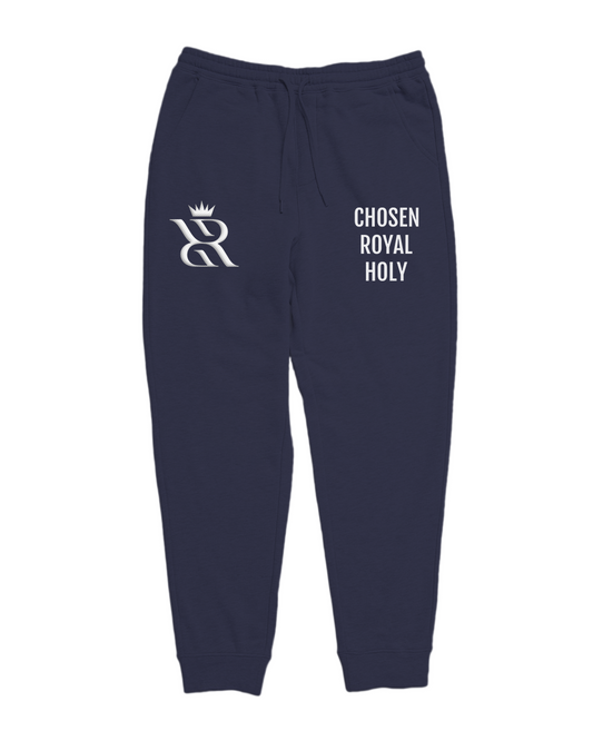 Righteous Regal Embroidered Monogram Joggers