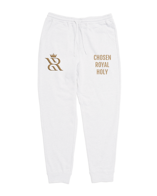 Righteous Regal Embroidered Monogram Joggers